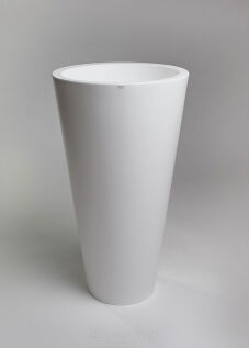 Donica Della 90 cm | krystaliczna biel