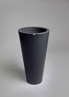 Donica Della 75 cm | stylowy antracyt