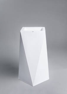 Donica Nevis 75 cm | krystaliczna biel
