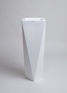 Donica Rossa 90 cm | krystaliczna biel