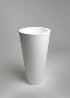 Donica Della 75 cm | krystaliczna biel