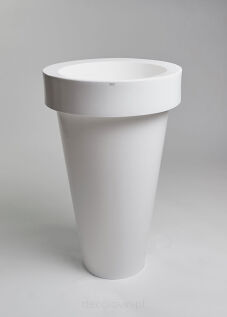 Donica Pons 90 cm | krystaliczna biel