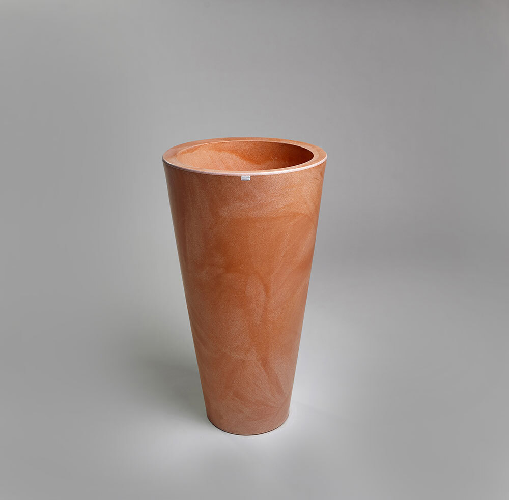 Donica Della 75 cm | klasyczna terakota