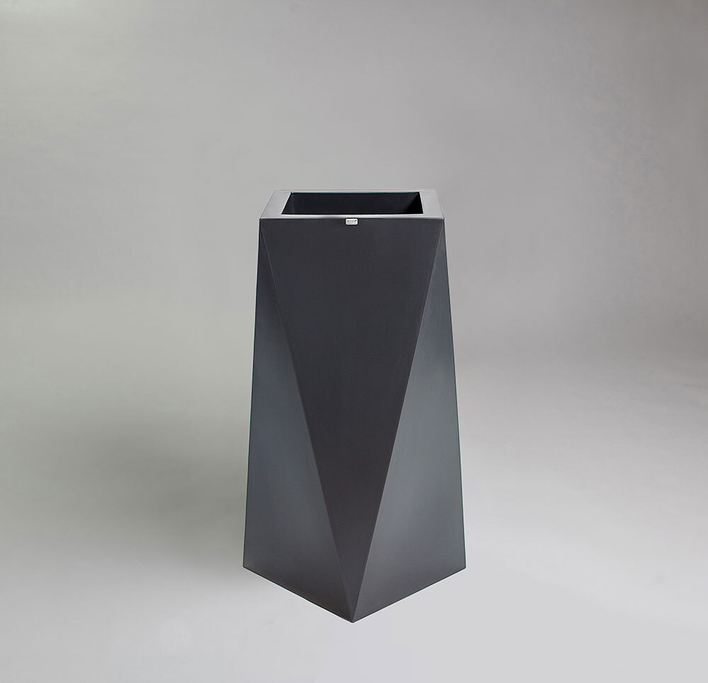 Donica Nevis 75 cm | stylowy antracyt